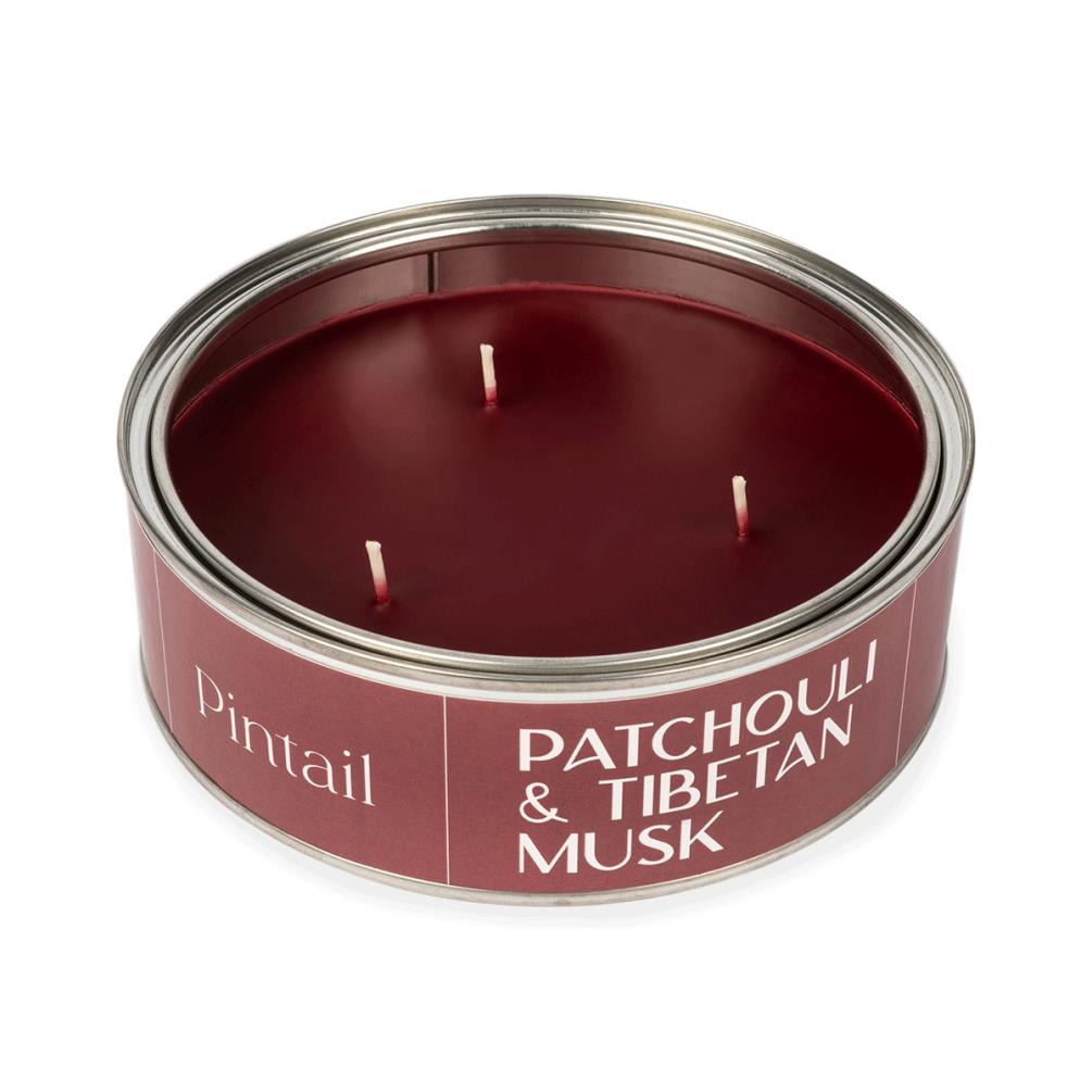 Pintail Candles Patchouli & Tibetan Musk Triple Wick Tin Candle Extra Image 2